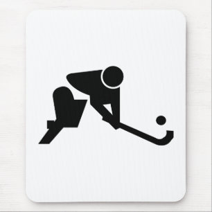 Alfombrilla De Ratón Hockey hierba de la silueta