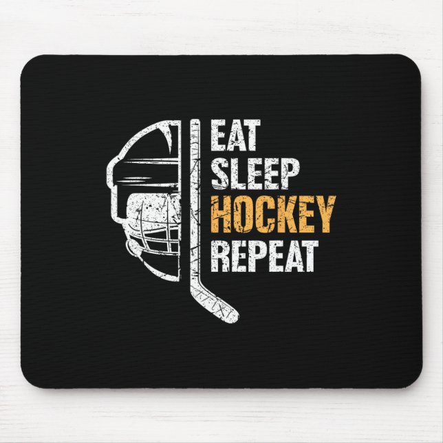 Alfombrilla De Ratón Hockey Niños Jugador de Hockey sobre Hielo (Frente)