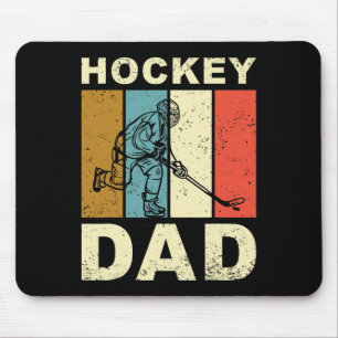 Alfombrilla De Ratón Hockey Retro Vintage Papá Día del Padre