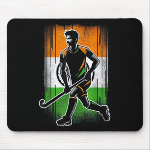 Alfombrilla De Ratón Hockey sobre césped India Hombres Bandera india Ho