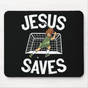 Alfombrilla De Ratón Hockey sobre césped Jesús Fe católica cristiana Je