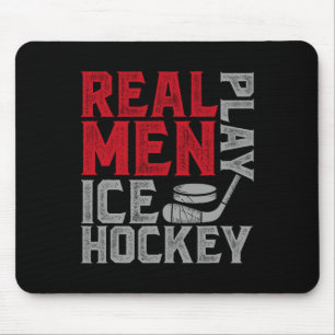 Alfombrilla De Ratón Hockey sobre hielo Vintage Los hombres de verdad j