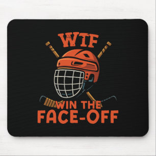 Alfombrilla De Ratón Hockey sobre hielo Vintage Wtf Gana el enfrentamie
