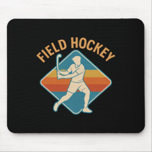 Alfombrilla De Ratón Hockey sobre hierba retro deporte estilo vintage 