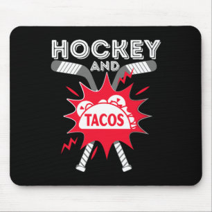 Alfombrilla De Ratón Hockey y tacos: Hockey sobre hielo divertido