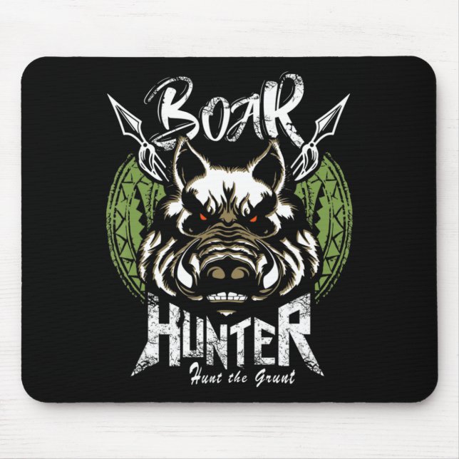 Alfombrilla De Ratón Hog Hunting Fun Boar Hunter Gift (Frente)