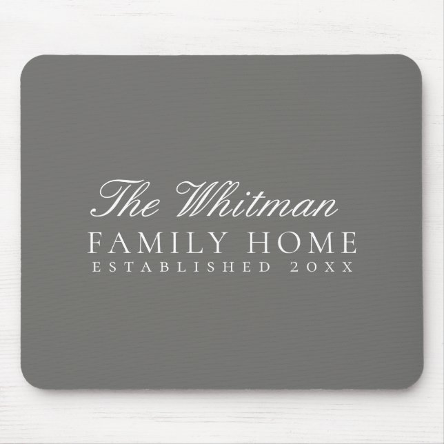 Alfombrilla De Ratón Hogar familiar de carbón vegetal (Frente)