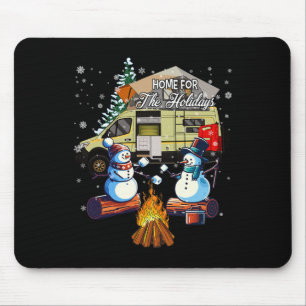 Alfombrilla De Ratón Hogar Para Navidades Vacaciones Camping De Snowman