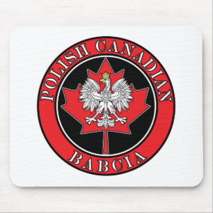 Alfombrilla De Ratón Hoja de arce canadiense polaca Babcia