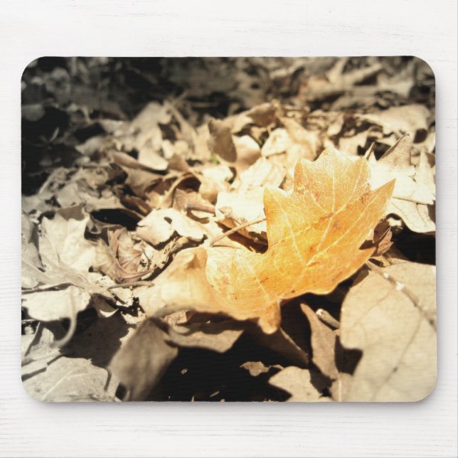 Alfombrilla De Ratón Hoja del otoño (Frente)