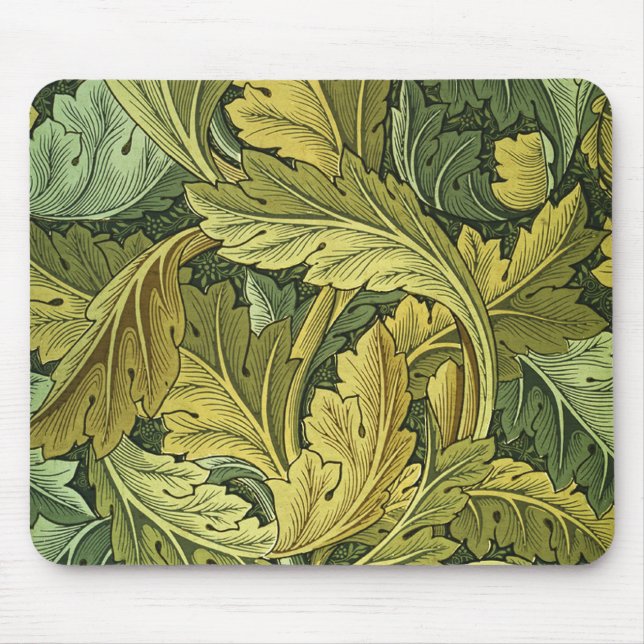 Alfombrilla De Ratón Hoja Mousepad del Acanthus de Nouveau del arte (Frente)