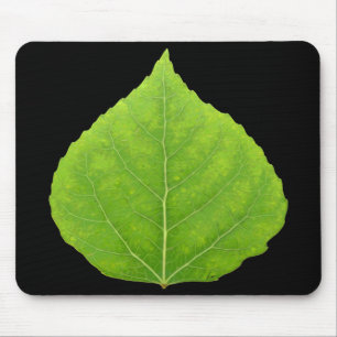 Alfombrilla De Ratón Hoja verde de lápiz #11