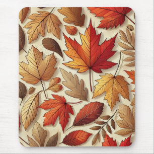 Alfombrilla De Ratón hojas clásicas de otoño