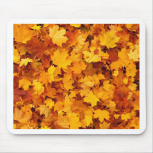 Alfombrilla De Ratón Hojas de Arce Amarillas de Otoño