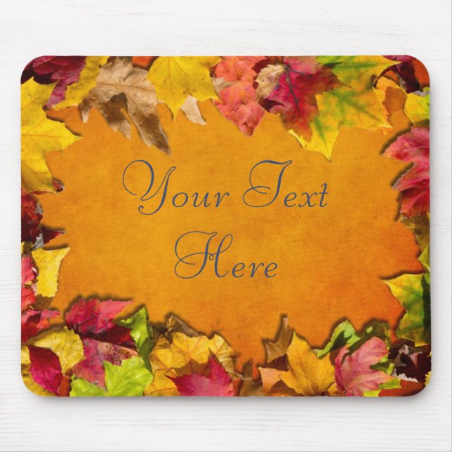 Alfombrilla De Ratón Hojas de otoño 1 (Frente)