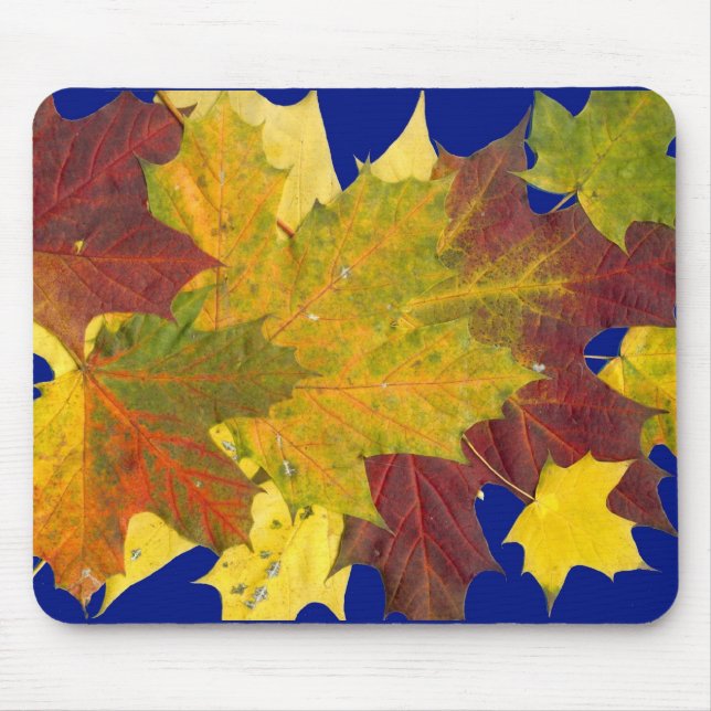Alfombrilla De Ratón "Hojas de otoño" Mousepad (Frente)