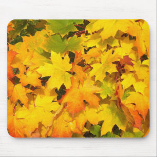 Alfombrilla De Ratón Hojas doradas