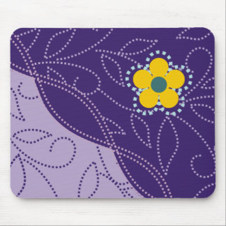 Alfombrilla De Ratón Hojas Dotadas Y Mousepads De Flor