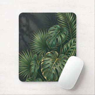 Alfombrilla De Ratón Hojas Elegantes de Monstera Tropical