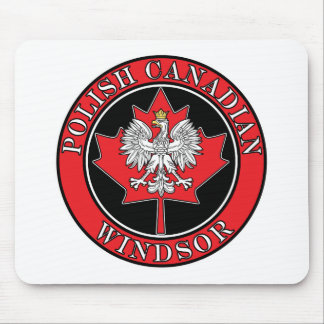 Alfombrilla De Ratón Hojas polacas de la liga canadiense de Windsor Rou