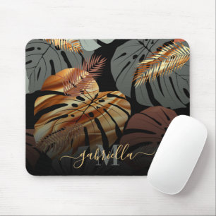 Alfombrilla De Ratón Hojas tópicas elegantes