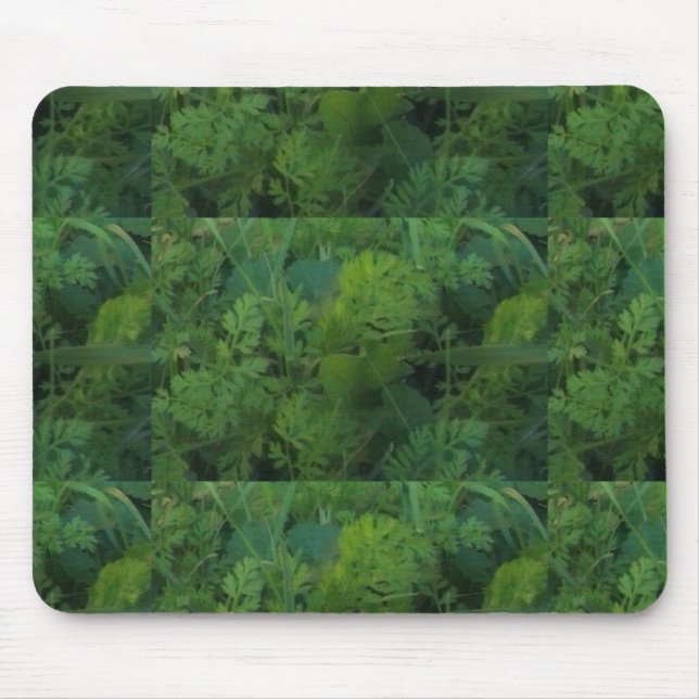 Alfombrilla De Ratón Hojas verdes (Frente)