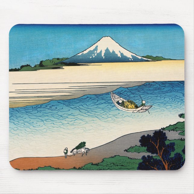 Alfombrilla De Ratón Hokusai - Río Tama en la provincia de Musashi (Frente)