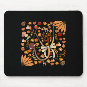 Alfombrilla De Ratón Hola Caída Stethoscope Enfermera Boho Floral Healt