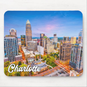 Alfombrilla De Ratón Hola desde Charlotte, Carolina del Norte, Estados
