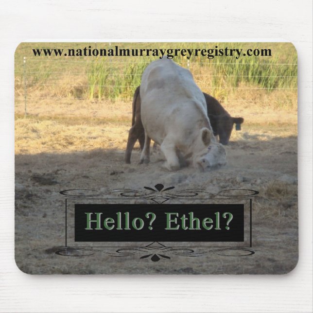 Alfombrilla De Ratón ¿Hola? ¿Ethel? Gris Mousepad de Murray (Frente)