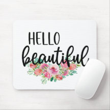 Hola hermosas rosas acuarela tipografía chic
