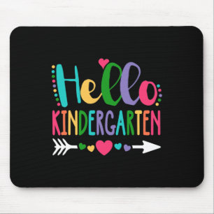 Alfombrilla De Ratón Hola Kindergarten Corazón Maestro Estudiante Byck