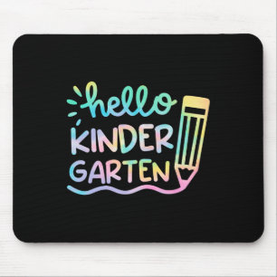 Alfombrilla De Ratón Hola Maestros De Kinder Tie Dye Niños Byck De Vuel