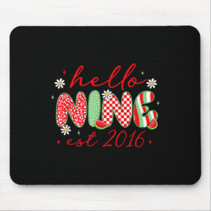 Alfombrilla De Ratón Hola Nine Est 2016 Cumpleaños 9 Niña Sandía 9