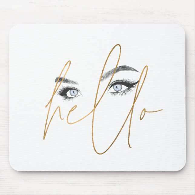 Alfombrilla De Ratón hola ojos (Frente)