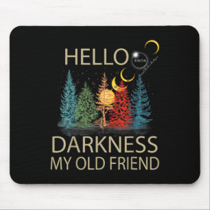 Alfombrilla De Ratón Hola oscuridad Mi viejo amigo Eclipse solar Abril