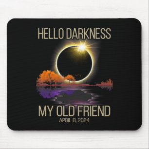 Alfombrilla De Ratón Hola oscuridad Mi viejo amigo Eclipse solar Abril