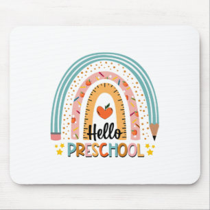 Alfombrilla De Ratón Hola profesora boho arcoíris de preescolar Ck al c