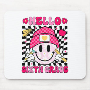 Alfombrilla De Ratón Hola Sexto Grado Cara Sonriente 6to Grado De Vuelt