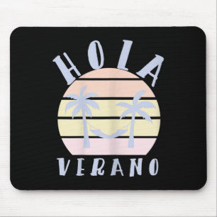 Alfombrilla De Ratón Hola Verano Latino Mamá Hispana Playa de Verano