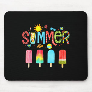 Alfombrilla De Ratón Hola verano vacaciones helado helado helado popsic