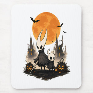 Alfombrilla De Ratón Hollow Knight Halloween Luna Espeluznante Calabaza