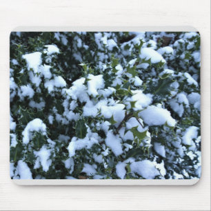 Alfombrilla De Ratón Holly cubierto de nieve