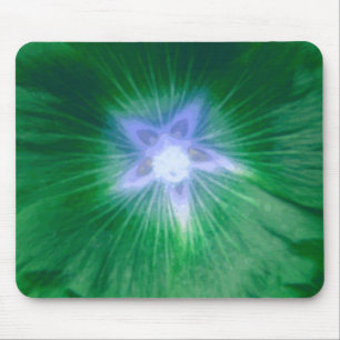 Alfombrilla De Ratón Hollyhock Flor Gorgeous Green Mousepad
