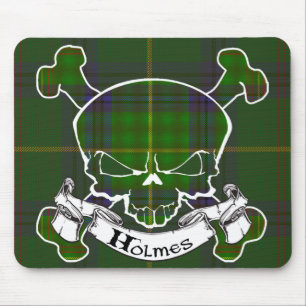 Alfombrilla De Ratón Holmes Tartan Skull