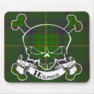 Alfombrilla De Ratón Holmes Tartan Skull