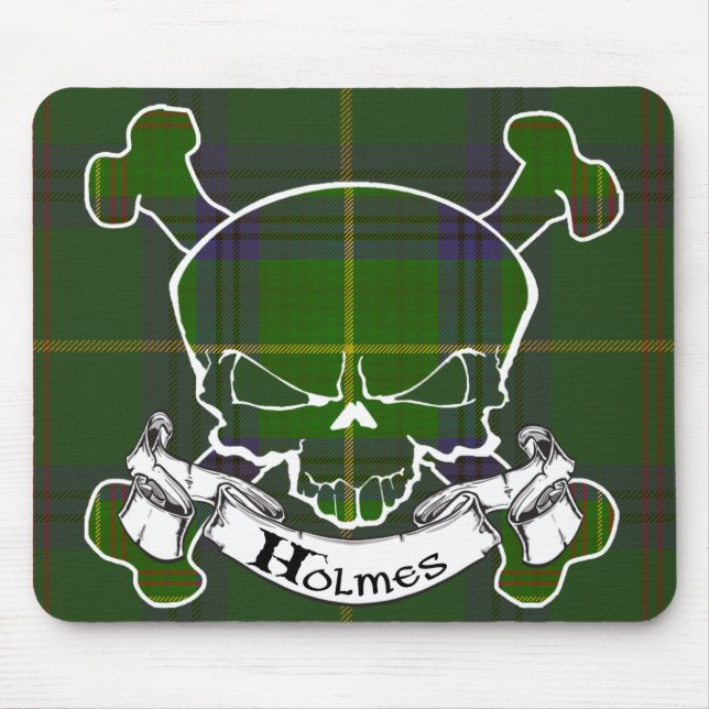 Alfombrilla De Ratón Holmes Tartan Skull (Frente)