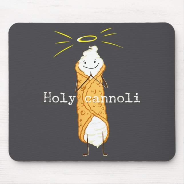 Alfombrilla De Ratón Holy Cannoli Funny Quote Italian American Gift Sic (Frente)