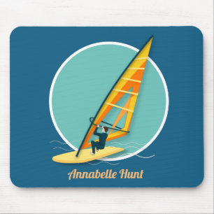 Alfombrilla De Ratón Hombra de ratón para windsurf