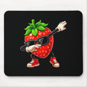 Alfombrilla De Ratón Hombre amante de la fruta de verano de fresa diver